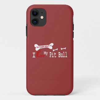 I Love My American Pit Bull Terrier Dog iPhone 11 Case