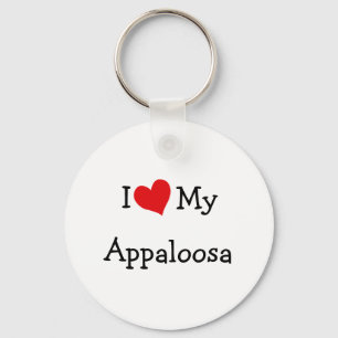 I Love My Appaloosa Keychain
