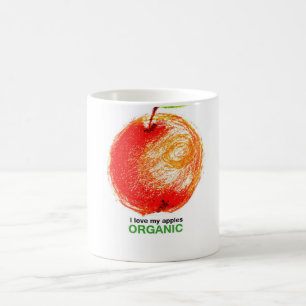 I love my apples organic coffee mug