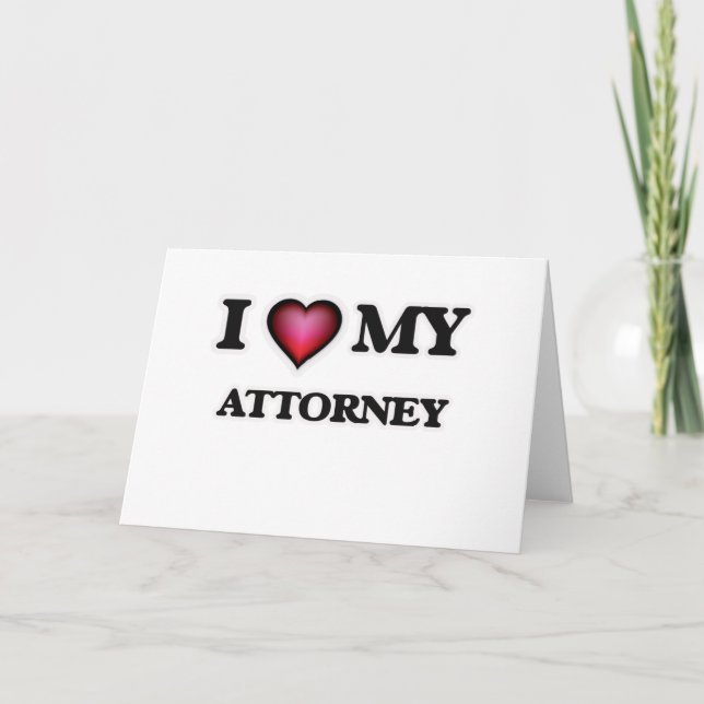 I love my Attorney Card (Front)