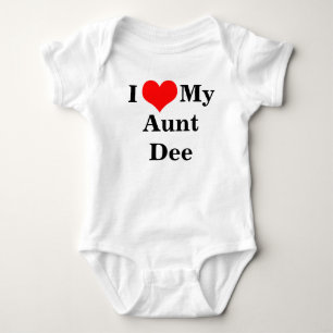 I Love My Aunt Infant Creeper Template