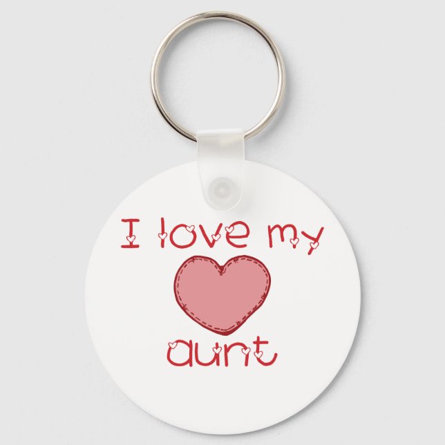I love my aunt keychain (Front)