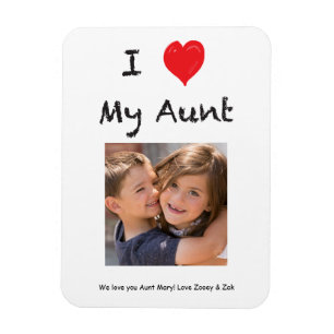 I Love My Aunt Photo Magnet Keepsake