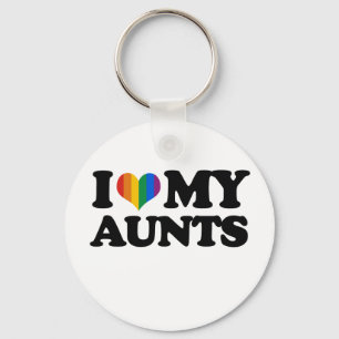 I Love My Aunts Keychain