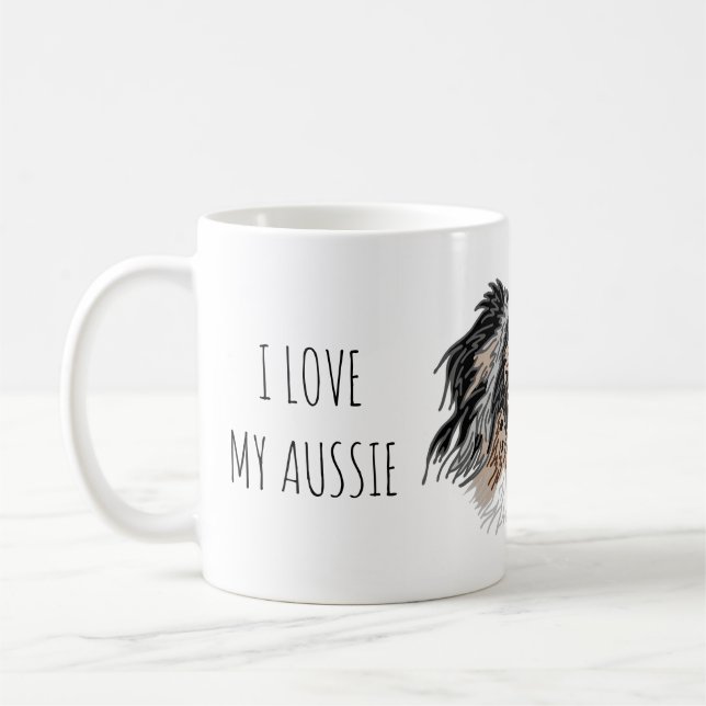 I love my Aussie Dog Mug (Left)
