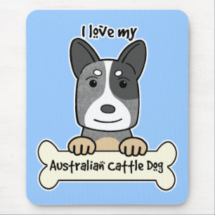 I Love My Australian Cattle Dog Mouse Pad
