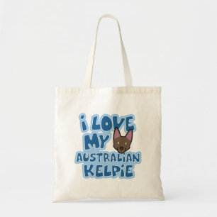 I Love My Australian Kelpie Bag