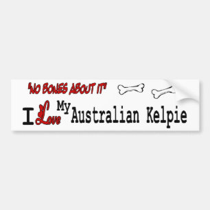 I love my Australian Kelpie Bumper Sticker