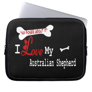 I Love My Australian Shepherd Laptop Sleeve