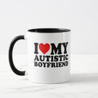 I Love My Autistic Boyfriend Mug