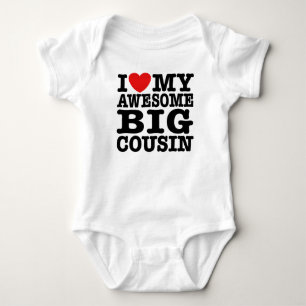 I Love My Awesome Big Cousin Baby Bodysuit