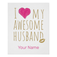 I love My Awesome Husband Wedding Anniversary