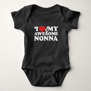 I Love My Awesome Nonna Baby Bodysuit