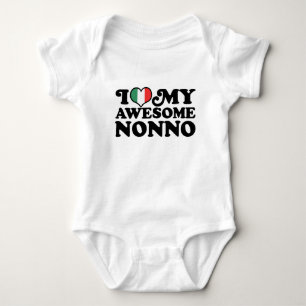 I Love My Awesome Nonno Baby Bodysuit