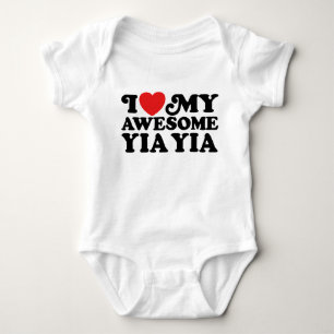 I Love My Awesome Yia Yia Baby Bodysuit