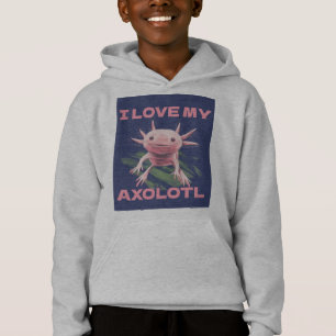 I LOVE MY AXOLOTL CUTE FUNNY KIDS T-SHIRTS