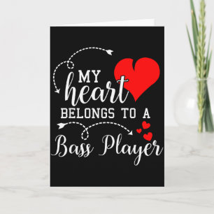 I Love My B Player Husband Wife Gifts Valentines S Card