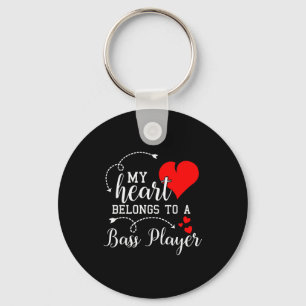 I Love My B Player Husband Wife Gifts Valentines S Keychain