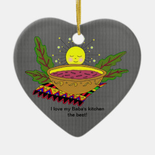 I Love My Baba's Kitchen Ceramic Ornament