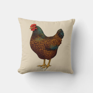 I Love My Barnevelder Chickens Throw Pillow