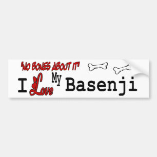I Love My Basenji Bumper Sticker