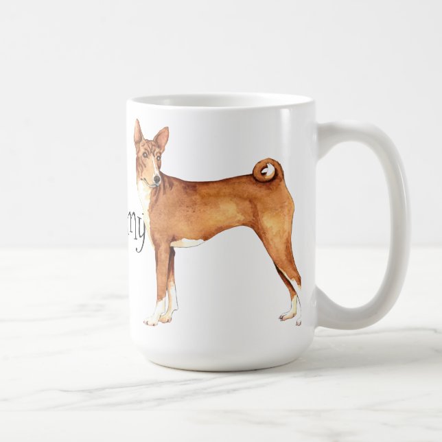 I Love my Basenji Coffee Mug (Right)