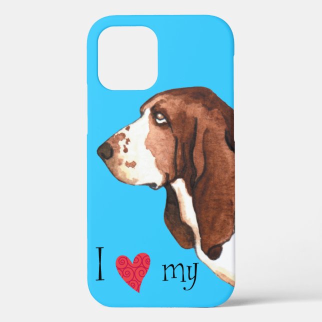 I Love my Basset Hound Case-Mate iPhone Case (Back)