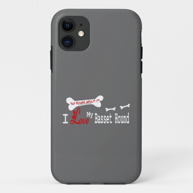 I Love My Basset Hound Case-Mate iPhone Case (Back)