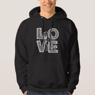I Love My Basset Hound Dog  Theme Hoodie