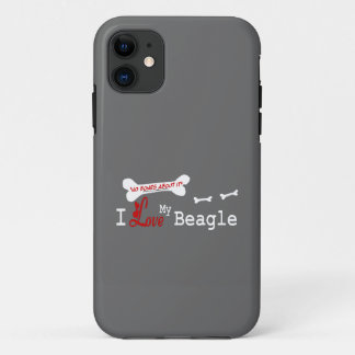 I Love My Beagle iPhone 11 Case