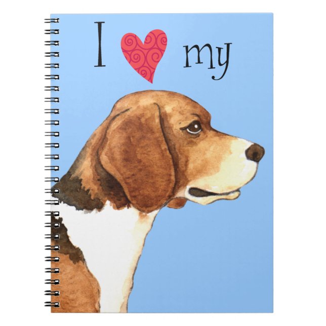 I Love my Beagle Notebook (Front)