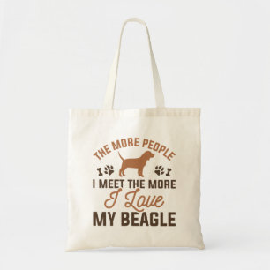 I Love My Beagle Tote Bag