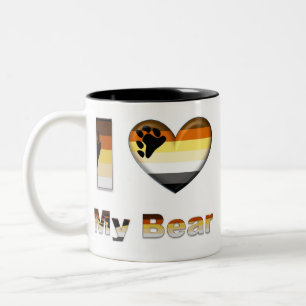 I Love My Bear / Cub Two-Tone Coffee Mug