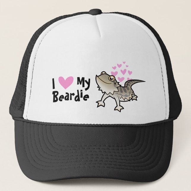 I Love My Bearded Dragon / Rankin Dragon Trucker Hat (Front)
