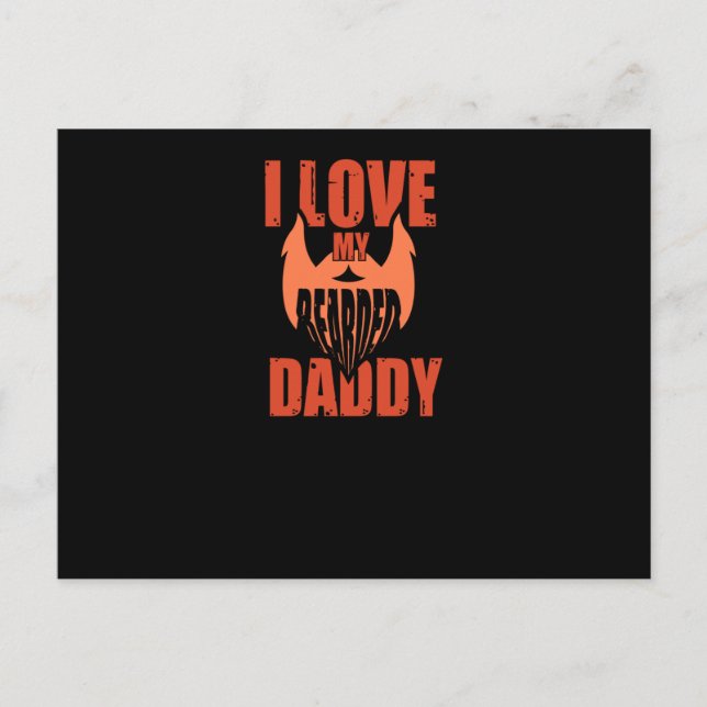 I love my bearded - Greatest dad Postcard (Front)