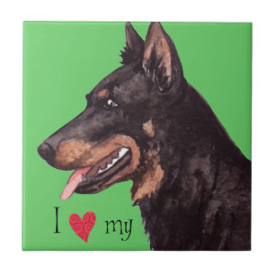 I Love my Beauceron Tile