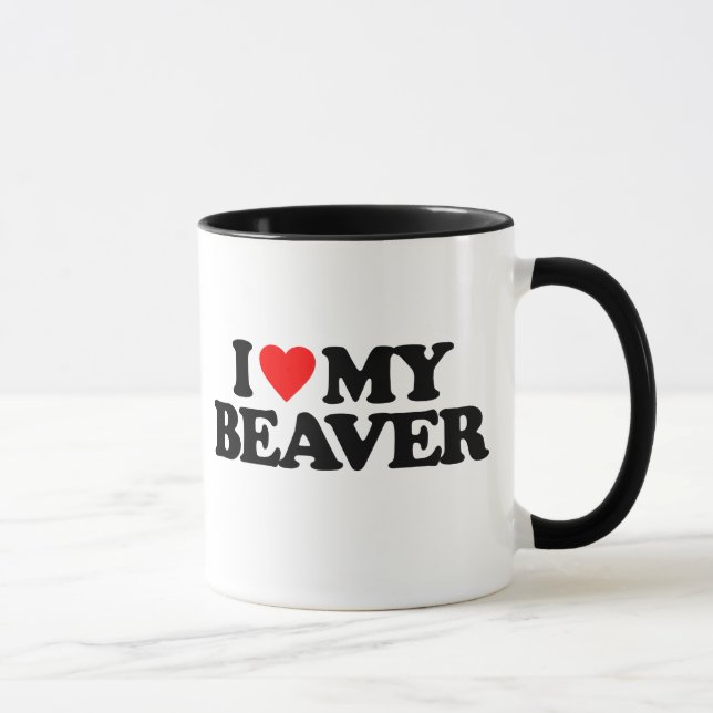 I LOVE MY BEAVER MUG (Right)