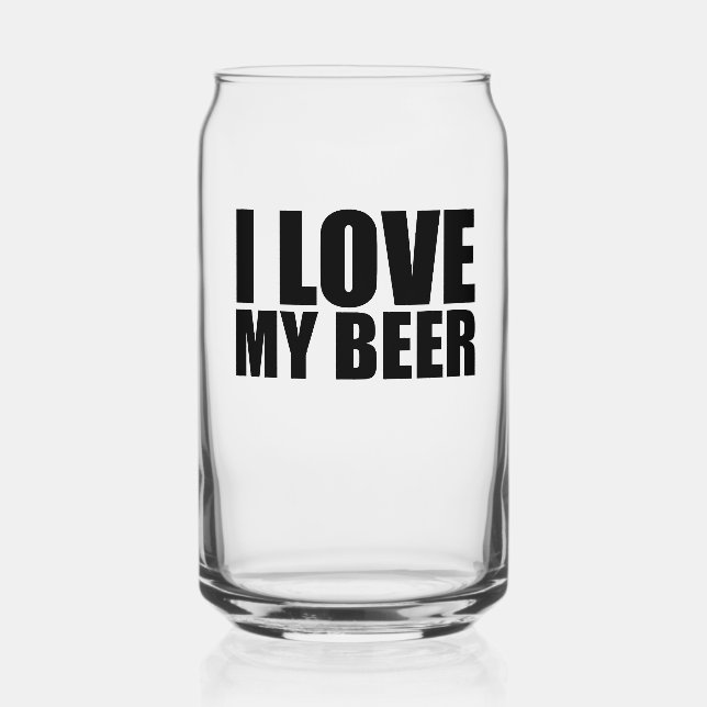 I love my beer can glass (Back)