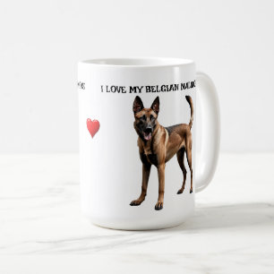 I Love My Belgian Malinois Coffee Mug