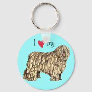 I Love my Bergamasco Keychain