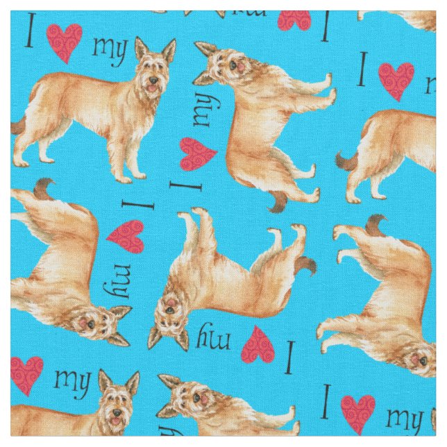 I Love my Berger Picard Fabric (Close Up)