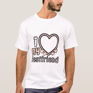 I Love My Best Friend Custom T-Shirt, personalized T-Shirt