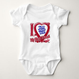 I Love My Best Friend red heart - photo Baby Bodysuit