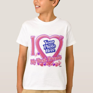 I Love My Best Friends pink/purple - photo T-Shirt