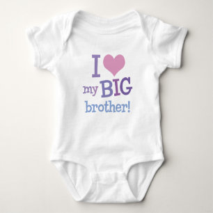 I Love My Big Brother Baby Bodysuit