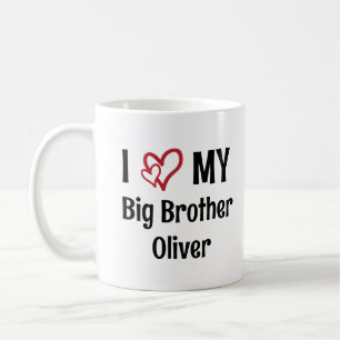 I Love my Big Brother Personalized Brother Name Coffee Mug