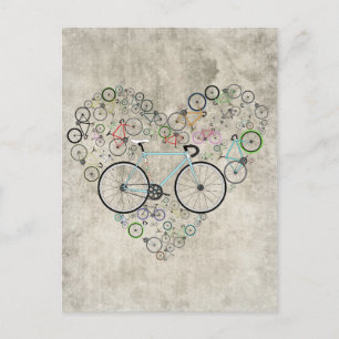 I Love My Bike Postcard