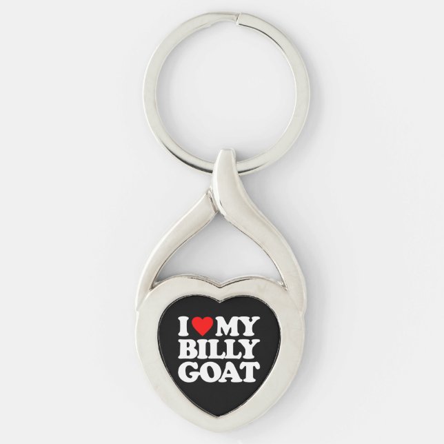 I LOVE MY BILLY GOAT KEYCHAIN (Front)