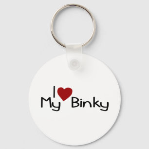 I Love My Binky Keychain