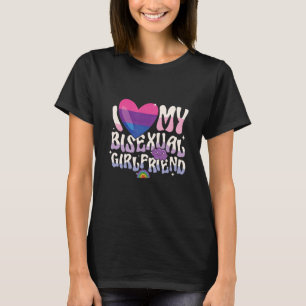 I Love My Bisexual Girlfriend Personality Bisexual T-Shirt